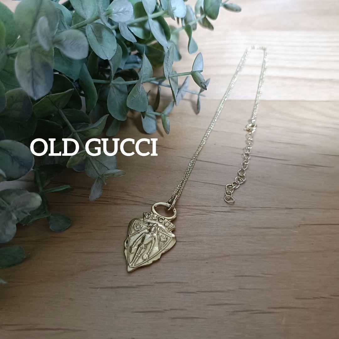 【美品】オールドグッチ クレストチャーム デムナ ネックレス OLD GUCCI