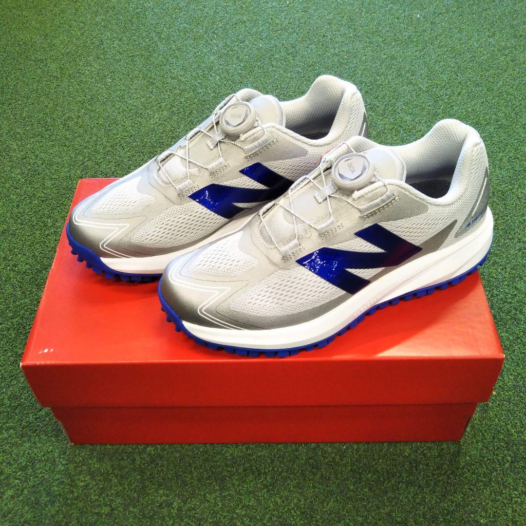 新品　ニューバランス　UGS1001H　ゴルフシューズ　グレー/ブルー　23cm