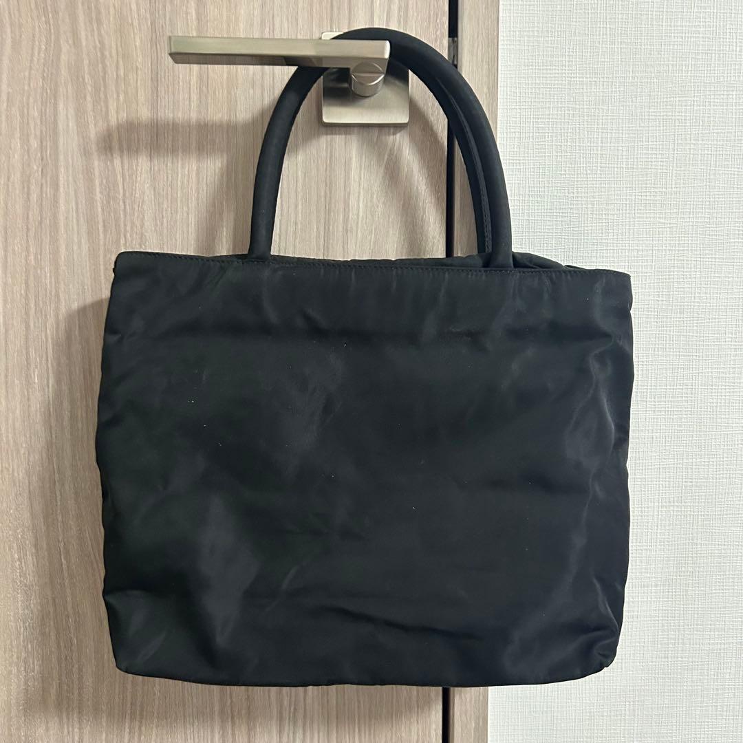 最終値下げ‼️【極美品】プラダ ナイロン トートバッグ 三角ロゴ ブラック 黒色