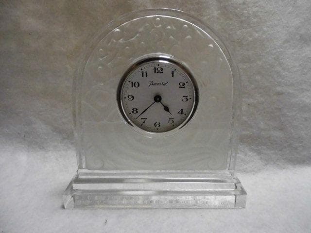 バカラ　クリスタル　バスケット・オブ・アバン・ダンス　クロック