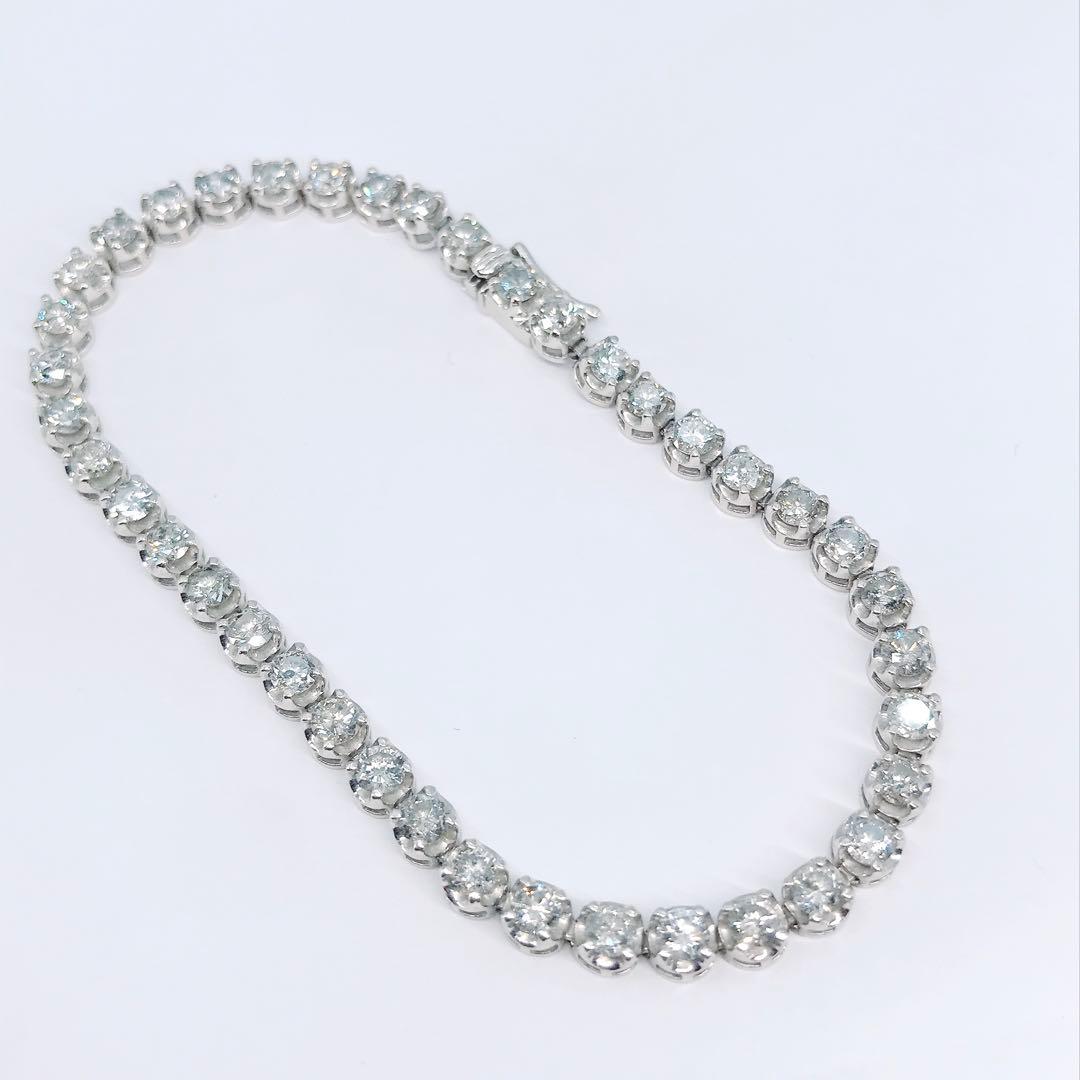 5.00ct ダイヤモンド テニスブレスレット K18PT900 ダイヤ 5ct