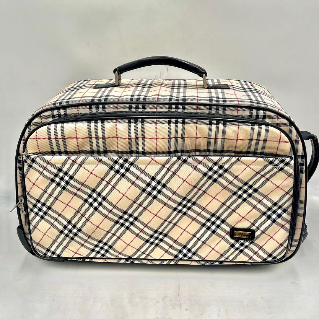 【極美品/希少】バーバリーブルーレーベル キャリーバッグ ノバチェック 旅行 鞄