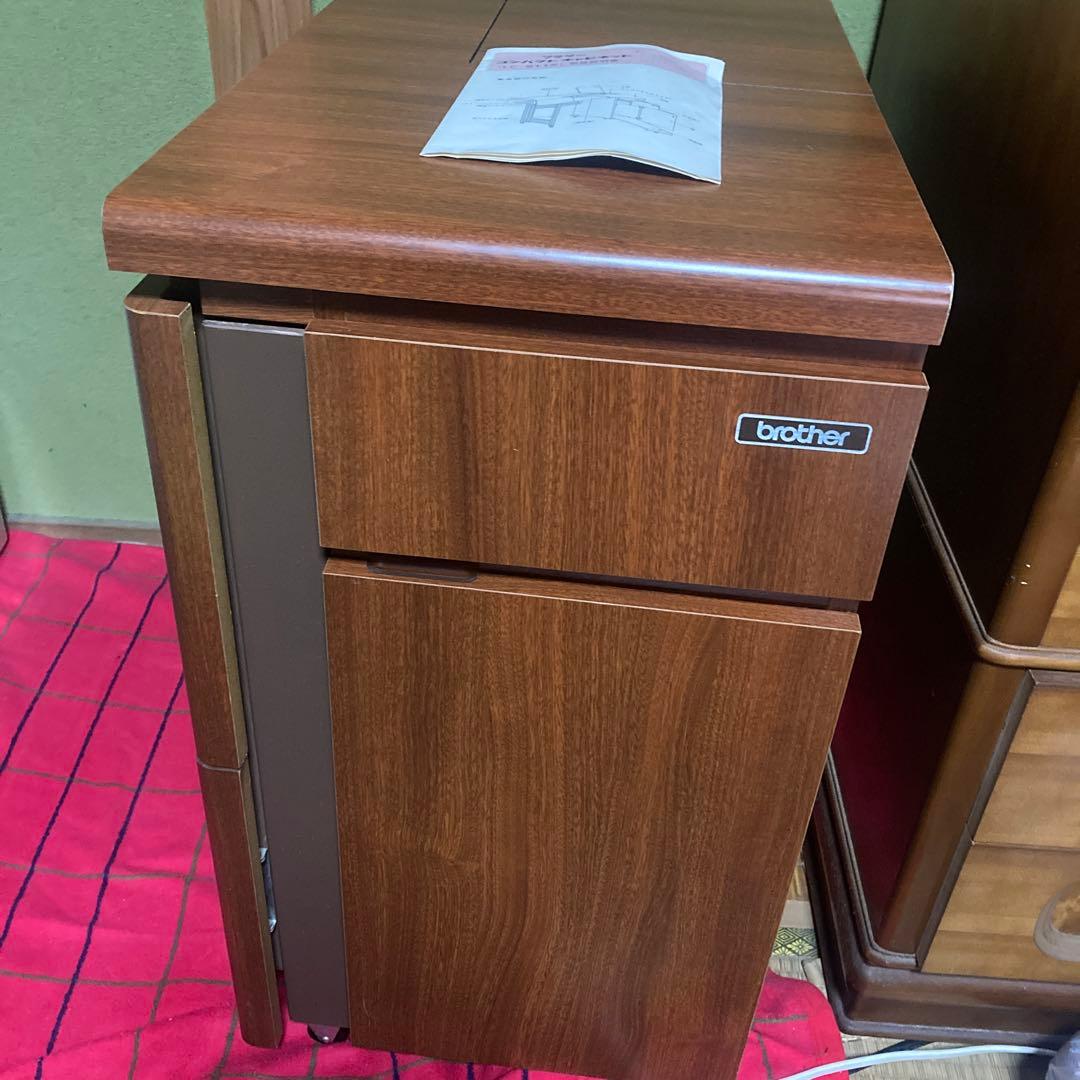 ブラザー brother ミシン台 コンパクト キャビネット 昭和 レトロ 木製