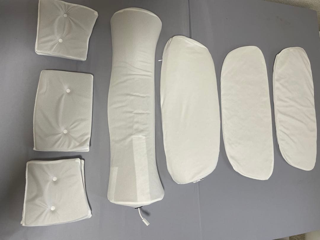 CALOS 調整可能枕セット グレー ホワイト