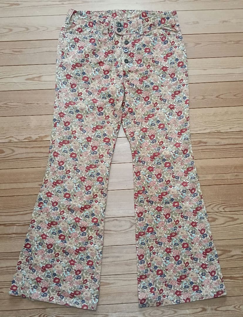 TORNADO MART トルネードマート 花柄 フレアパンツ ベルボトム L