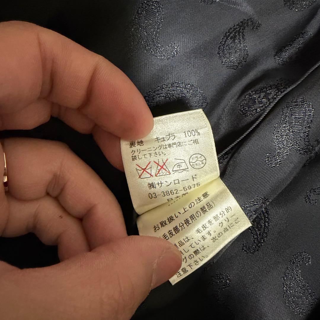 最高級極美品　XLサイズ相当　カシミヤ100% ロシアンセーブル　ピアチェンツァ