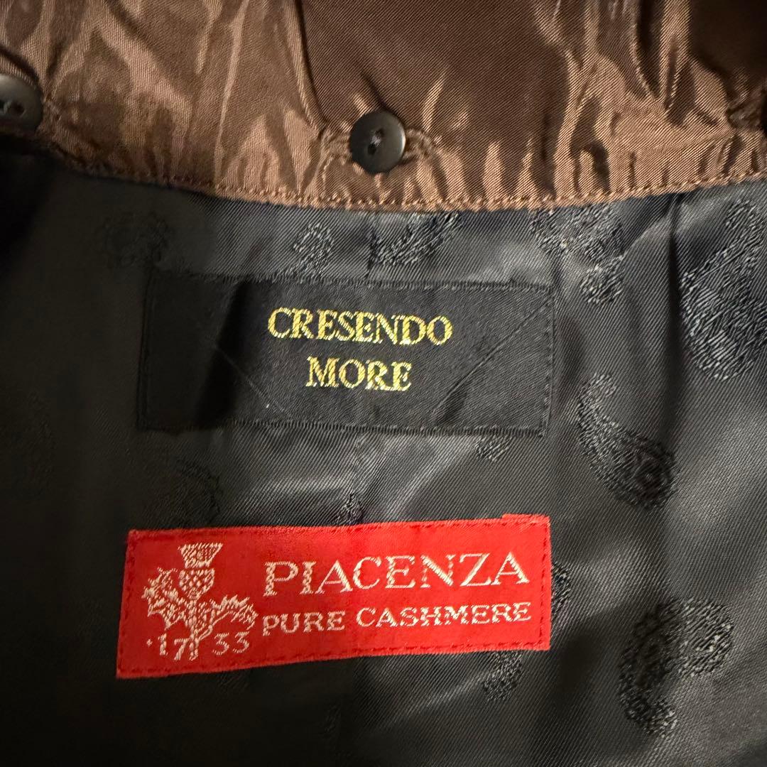 最高級極美品　XLサイズ相当　カシミヤ100% ロシアンセーブル　ピアチェンツァ
