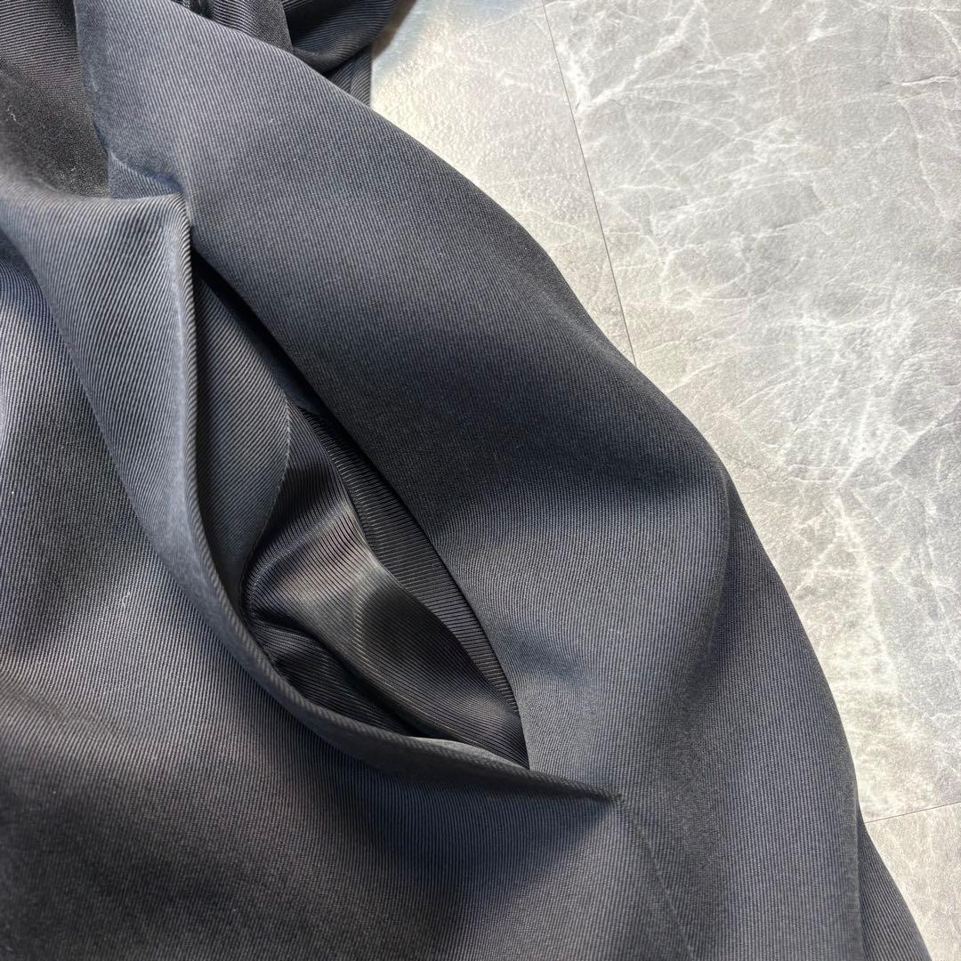 美品♡マックスマーラ　最高級白タグ　ベルテッド　ロングコート　L 黒　４０