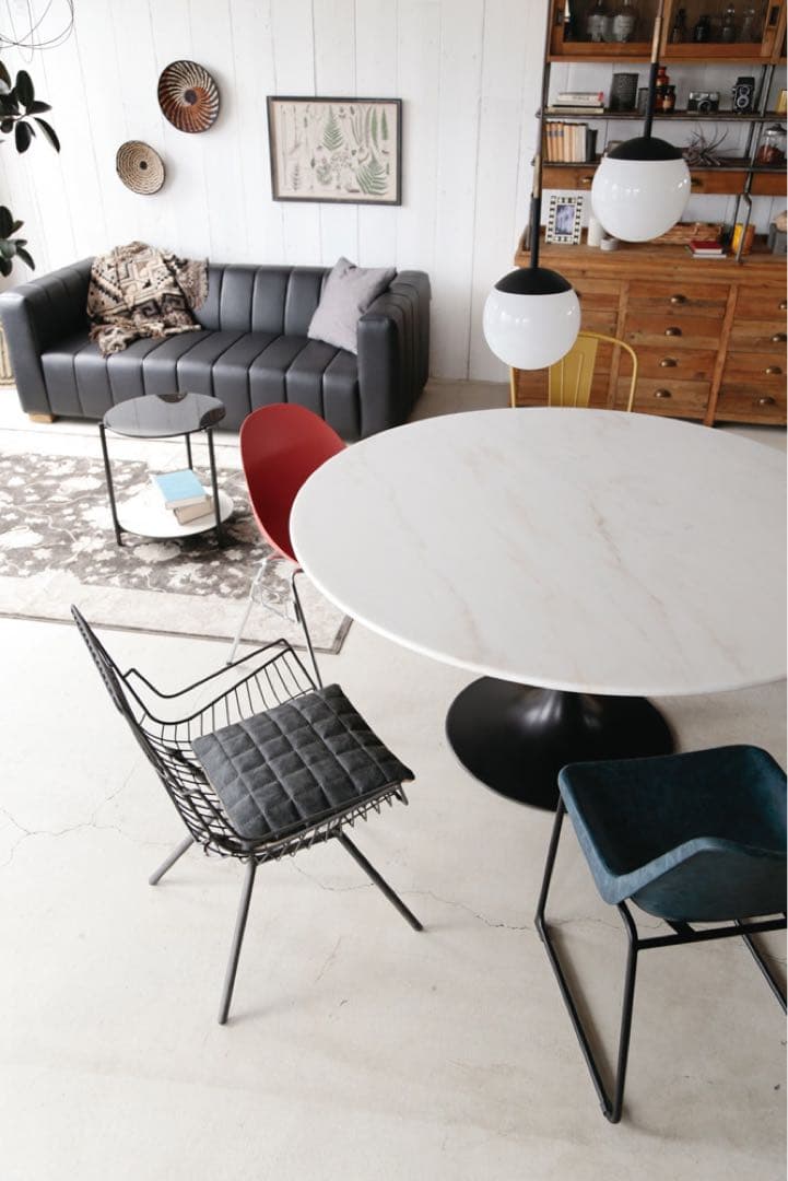 【美品】CRASH GATE 関家具　大理石テーブル