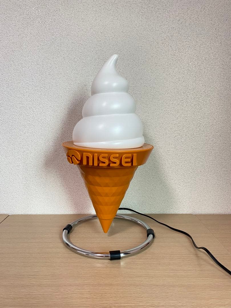 日世　ニッセイ　ミニソフトクリーム　電飾　置物