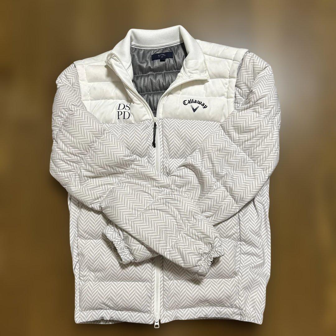 Callaway メンズ　2way ダウンジャケット ホワイト　M