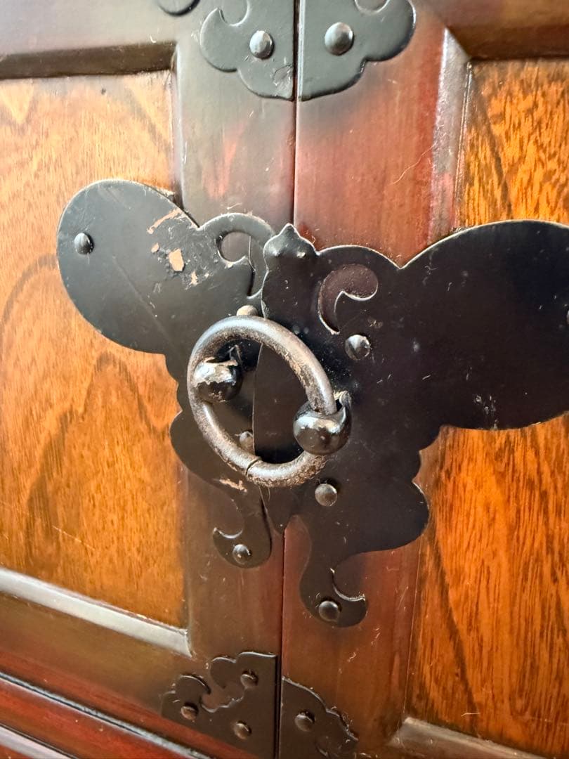 李朝 薬箪笥 ヤクジャン アンティーク 引き出し 戸棚 レトロ 木製