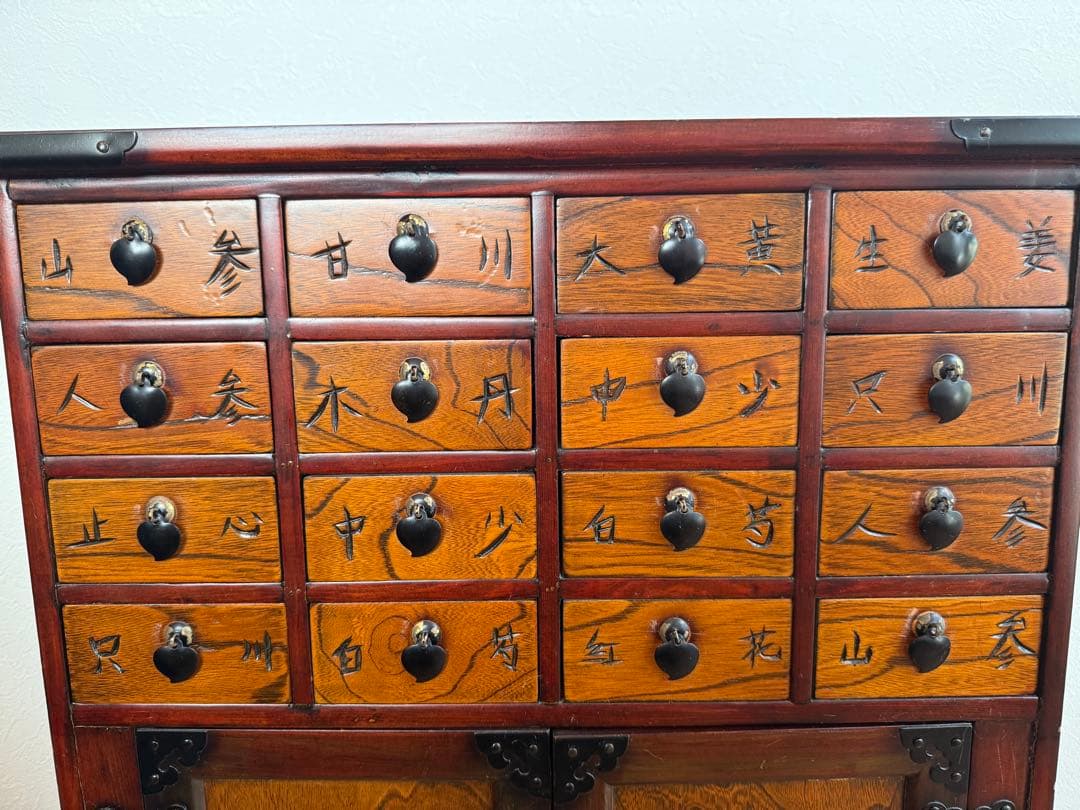 李朝 薬箪笥 ヤクジャン アンティーク 引き出し 戸棚 レトロ 木製