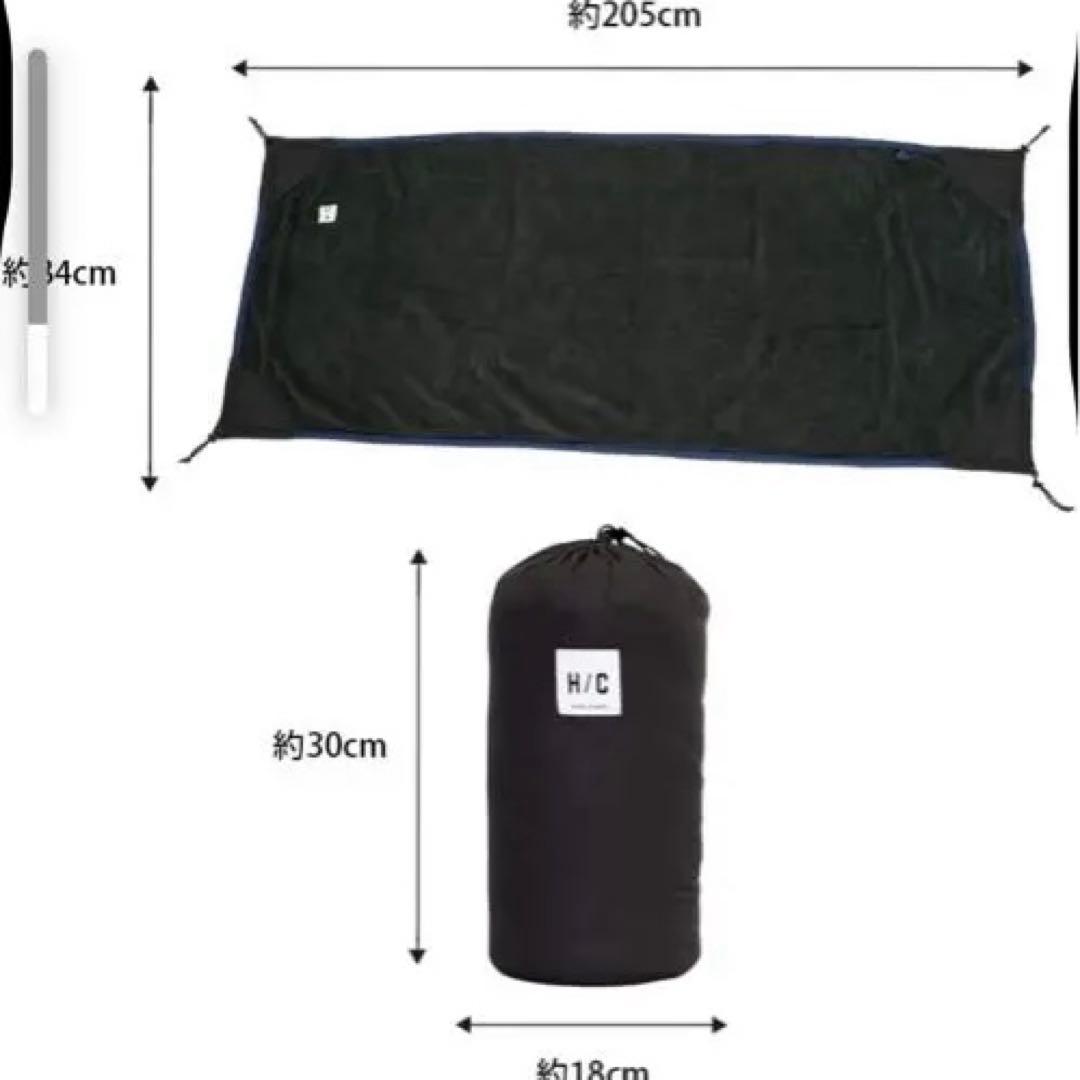 【未使用】HOTEL CAMPS (ホテルキャンプス) コットカバー ブラック