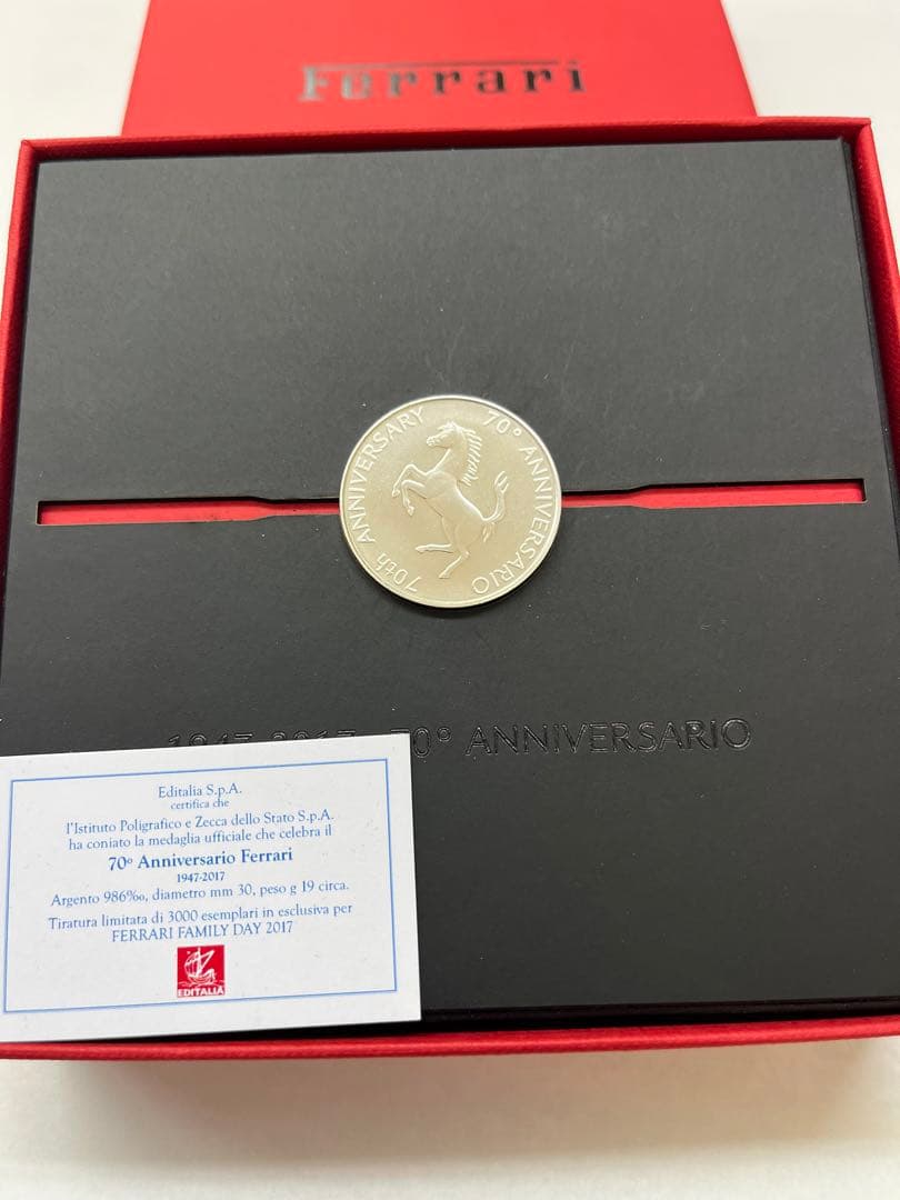 Ferrari 70周年記念　純銀製シルバー985