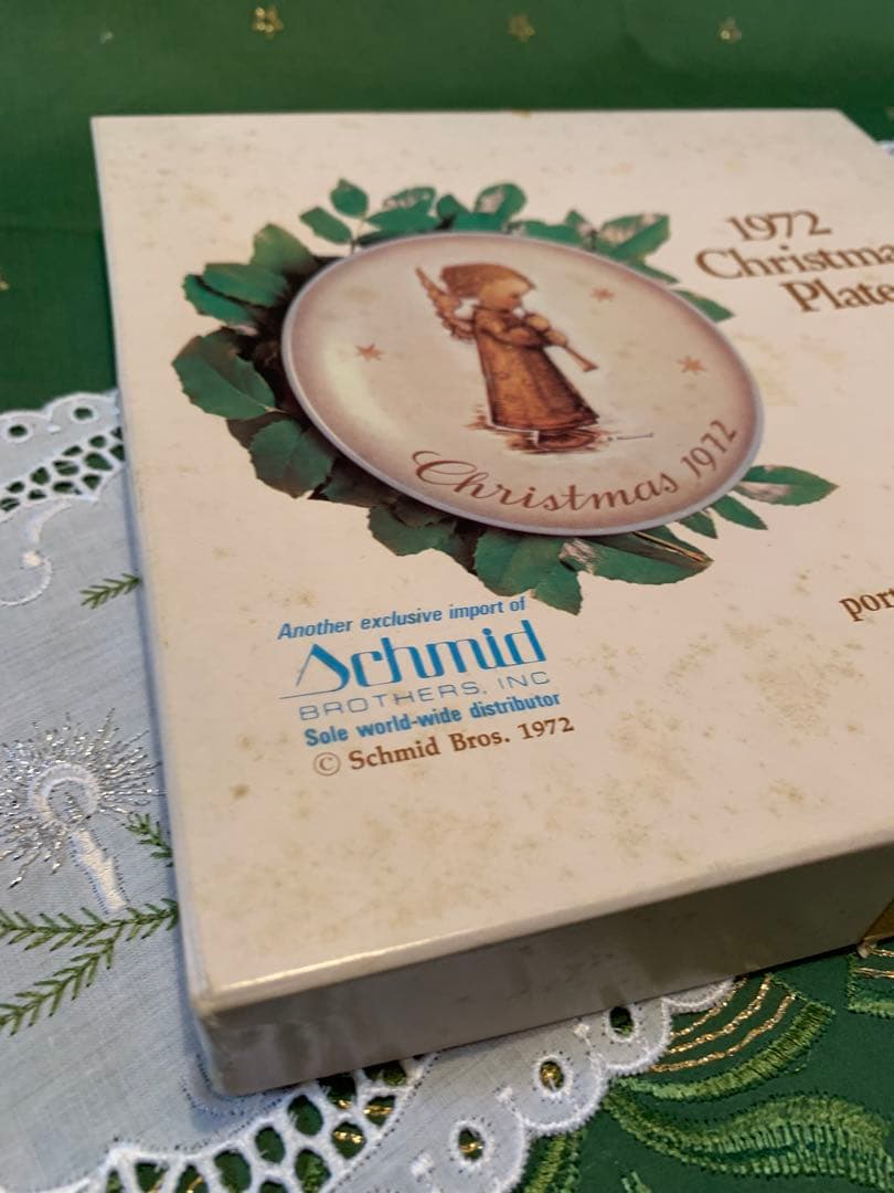 フンメル人形　レアな箱入りコレクターシリーズ1972年のクリスマスプレート！