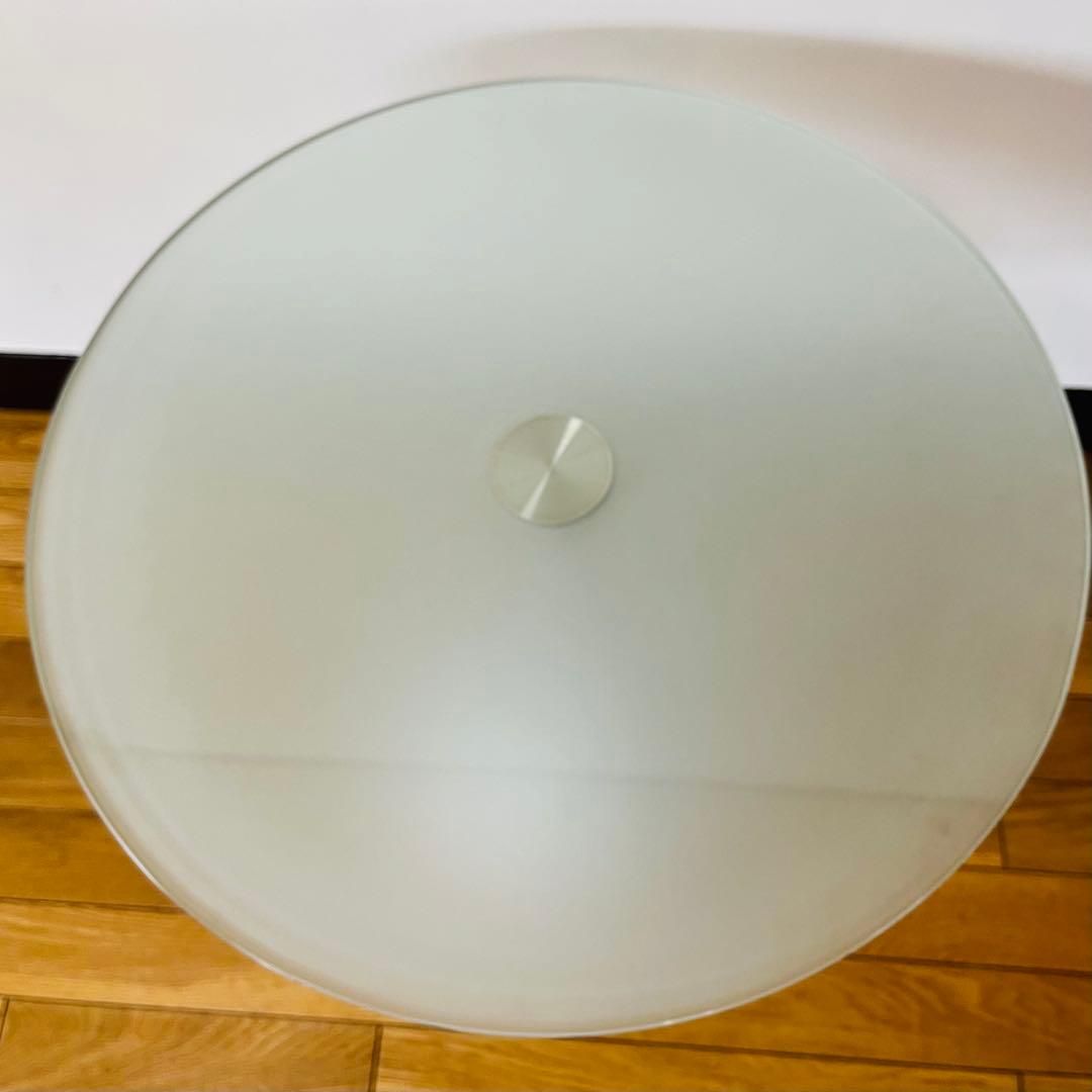 アンティーク　ガラス丸テーブル　チューリップ テーブル　送料込み