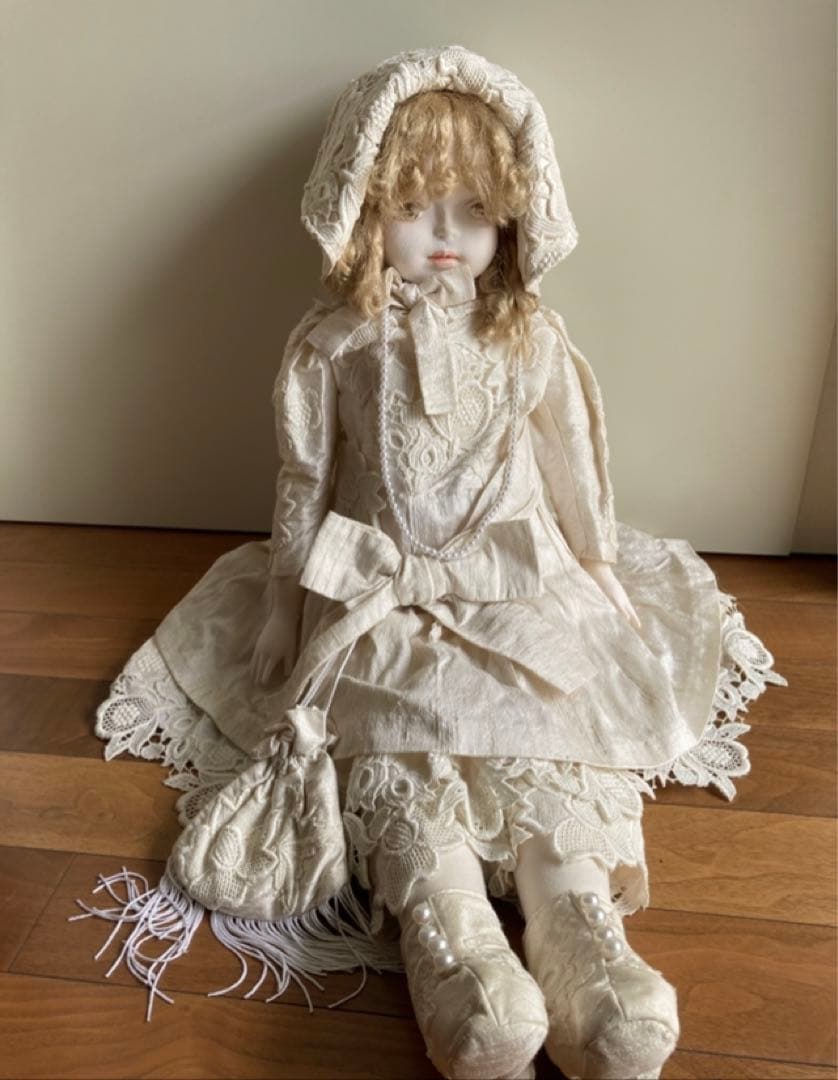 ドール　人形　手作り　椅子　アンティーク