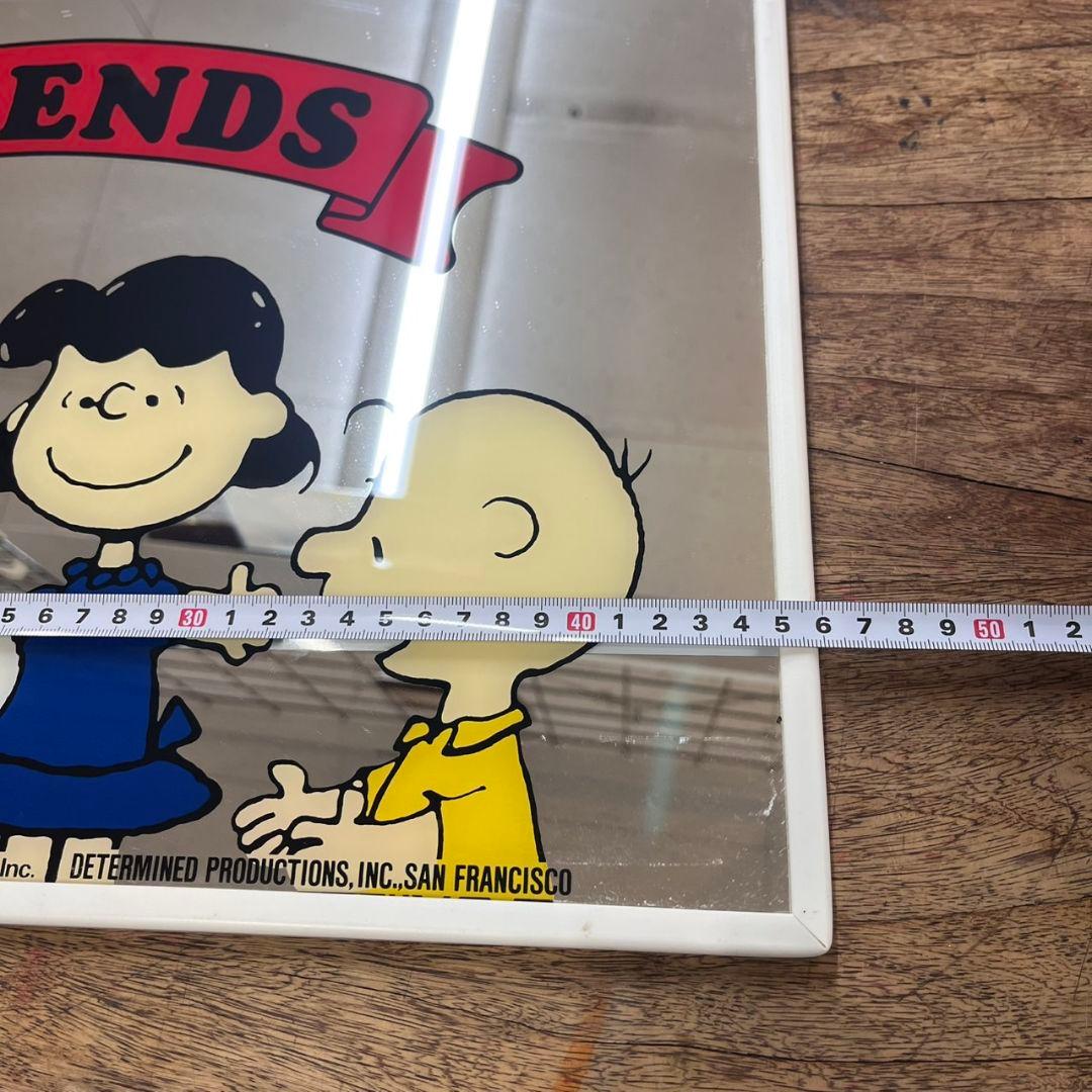 K◇SNOOPY　PEANUT　スヌーピー　ピーナッツ　レトロ　壁掛け鏡　ミラー