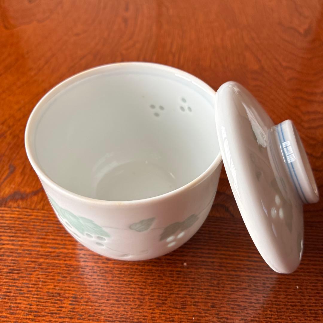 有田焼　宝祥窯　蛍象嵌彫　花柄食器セット 8点専用箱付き