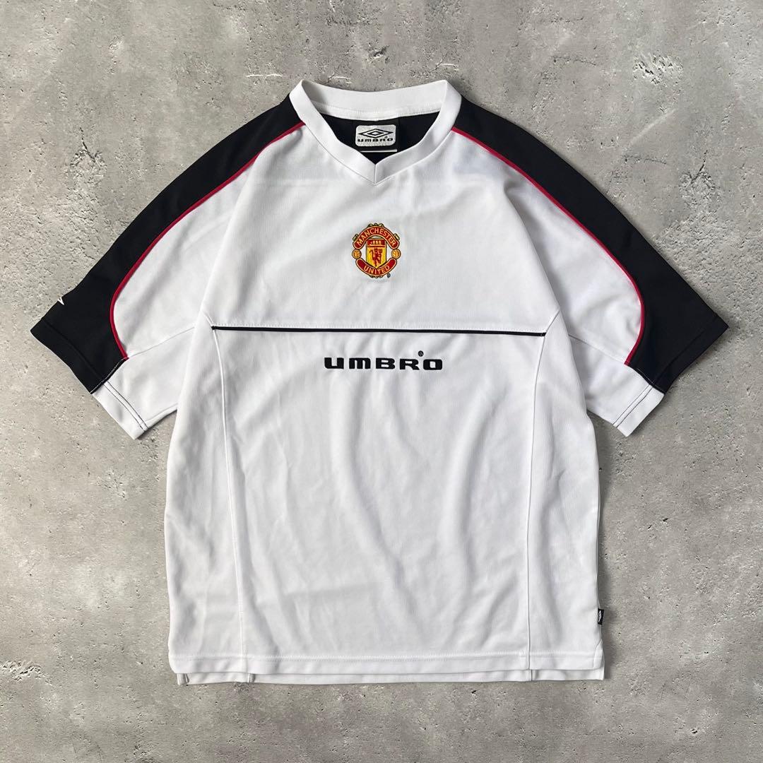 90s UMBRO マンチェスターユナイテッド メッシュTシャツ ゲームシャツ