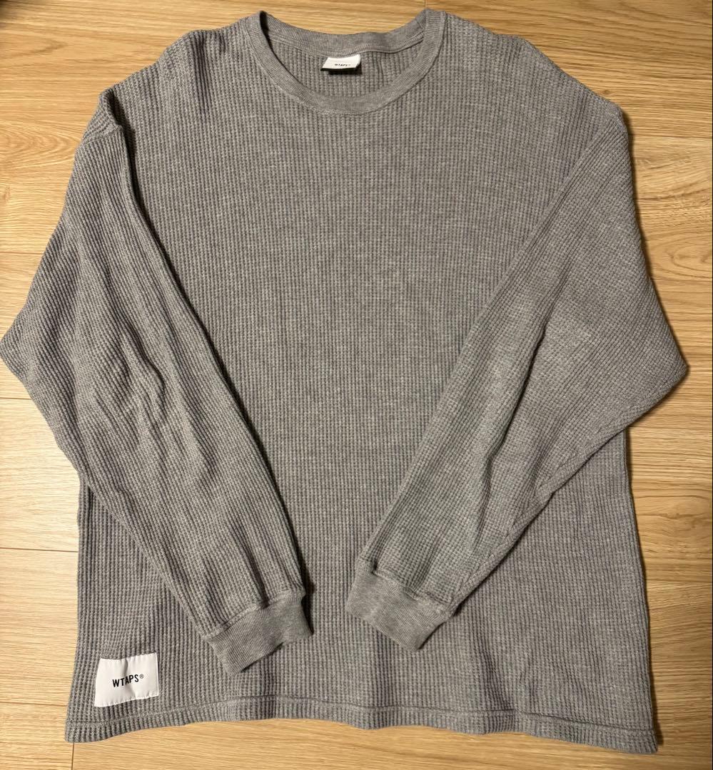 WTAPS ダブルタップス 23AW コットンワッフル グレー M