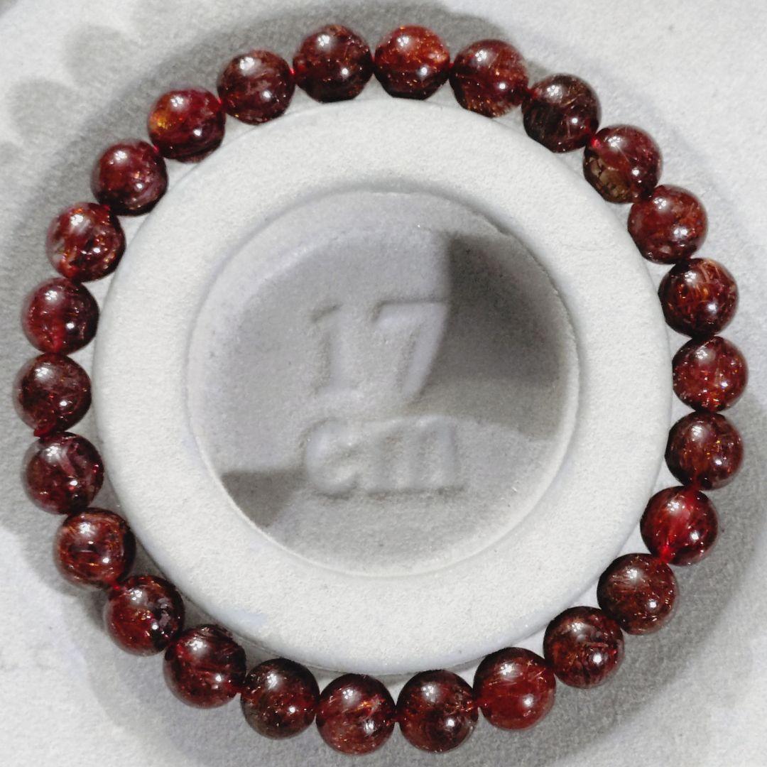 ★リッチブロンズルチル 8ミリ珠 ブレスレット(SA~SA+)