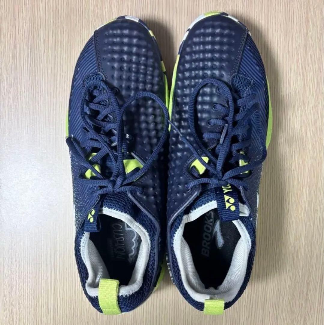 YONEX メンズ パワークッションフュージョン ライムネイビー 28.0cm