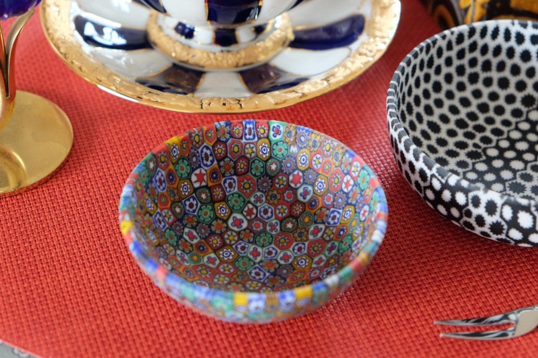 ベネチアンガラス ミルフィオリ プレート 皿 ムッリーニ ムリーニ xフォーム