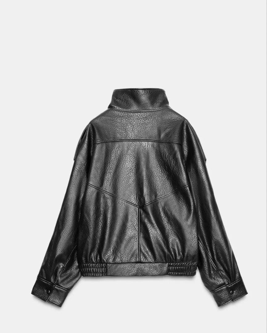 ZARA★フェイクレザー ジャケット Mサイズ