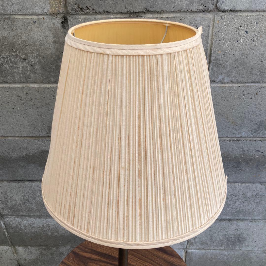 テーブル付きフロアスタンド 米軍払下げ家具 ブラウン