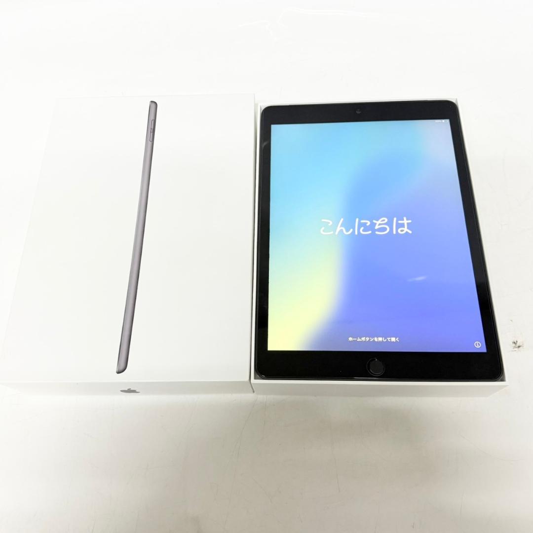 ②iPad　本体　第7世代　128GB　WiFi+Cellularモデル　箱付き