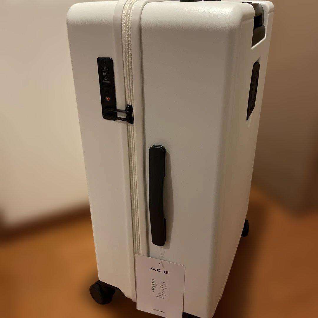 【新品】ACE スーツケース　ベベル　63L ホワイト　軽量