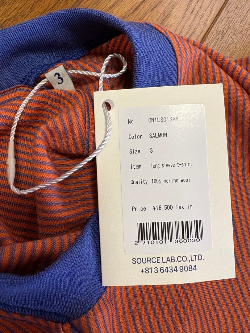 サイズ3◆新品ONC MERINOロングスリーブTeeメリノウール 山と道