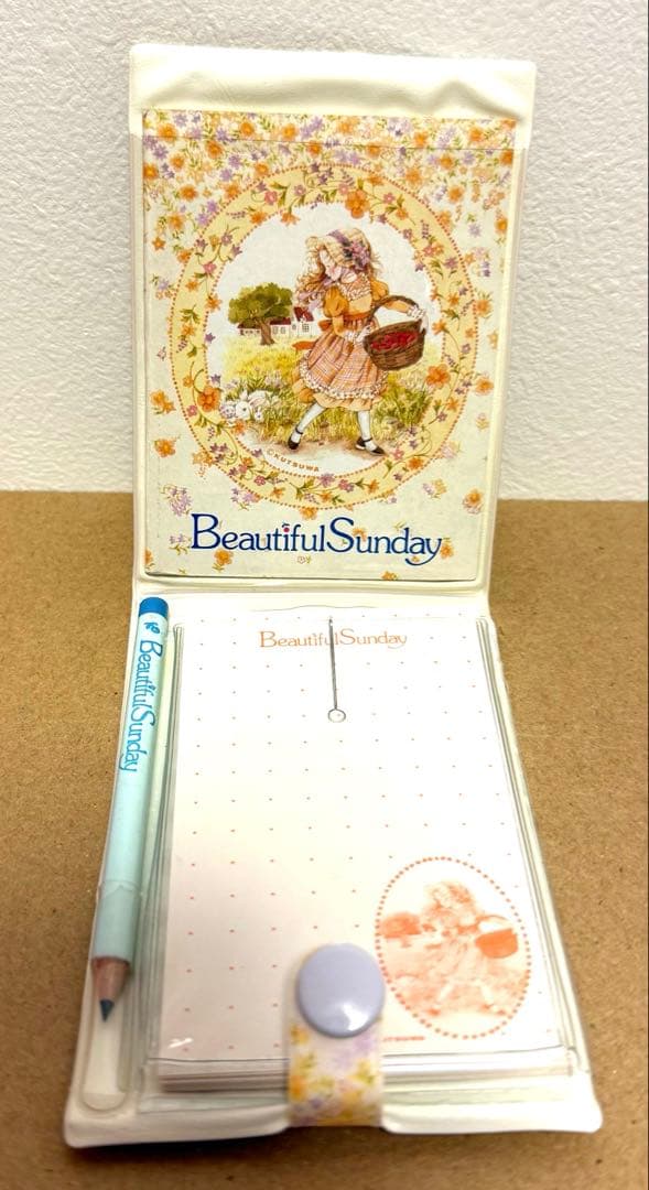 クツワ　Beautiful Sunday アドレス帳　メモ帳　ファンシーレトロ