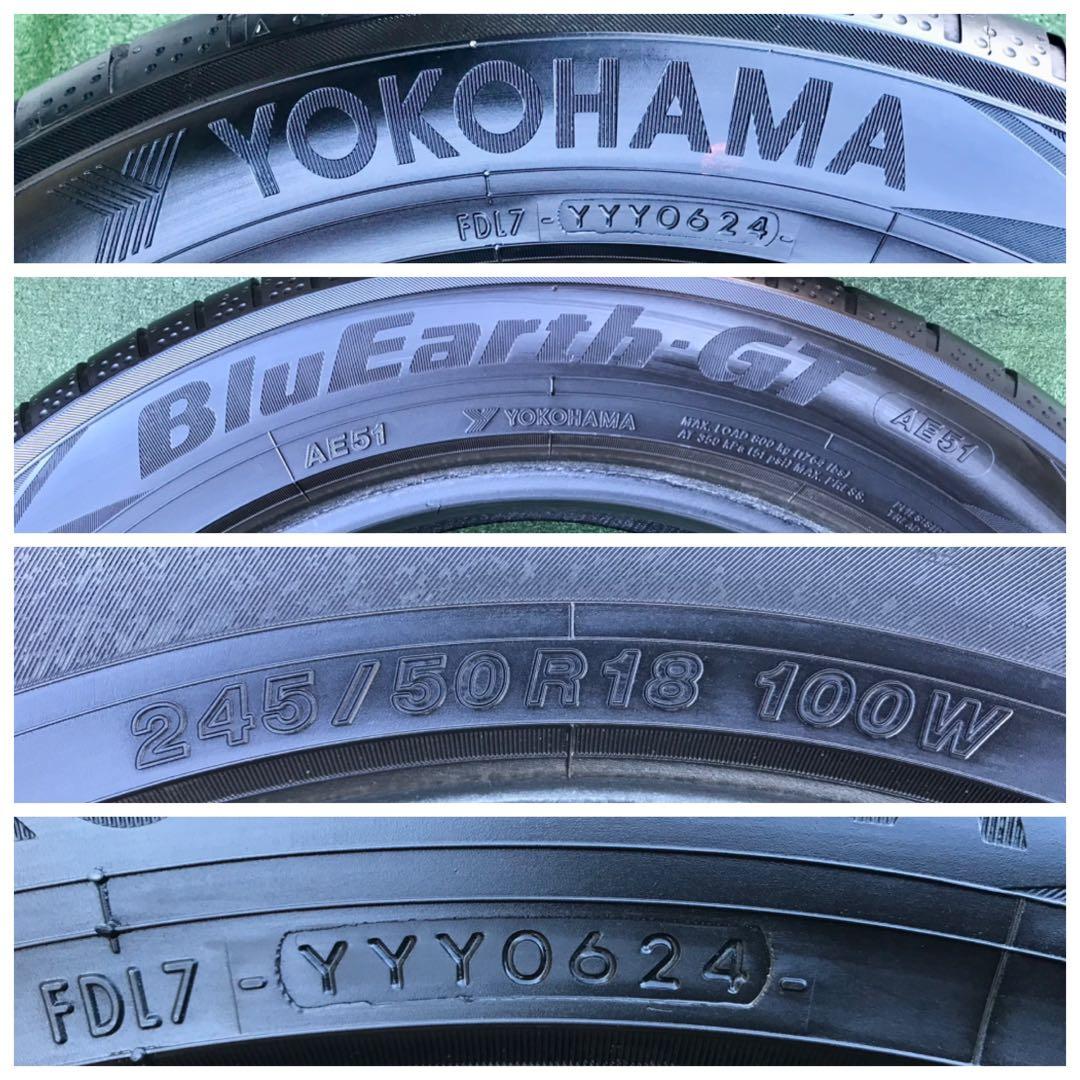 245/50 R18 YOKOHAMA BluEarth-GT AE51、24年