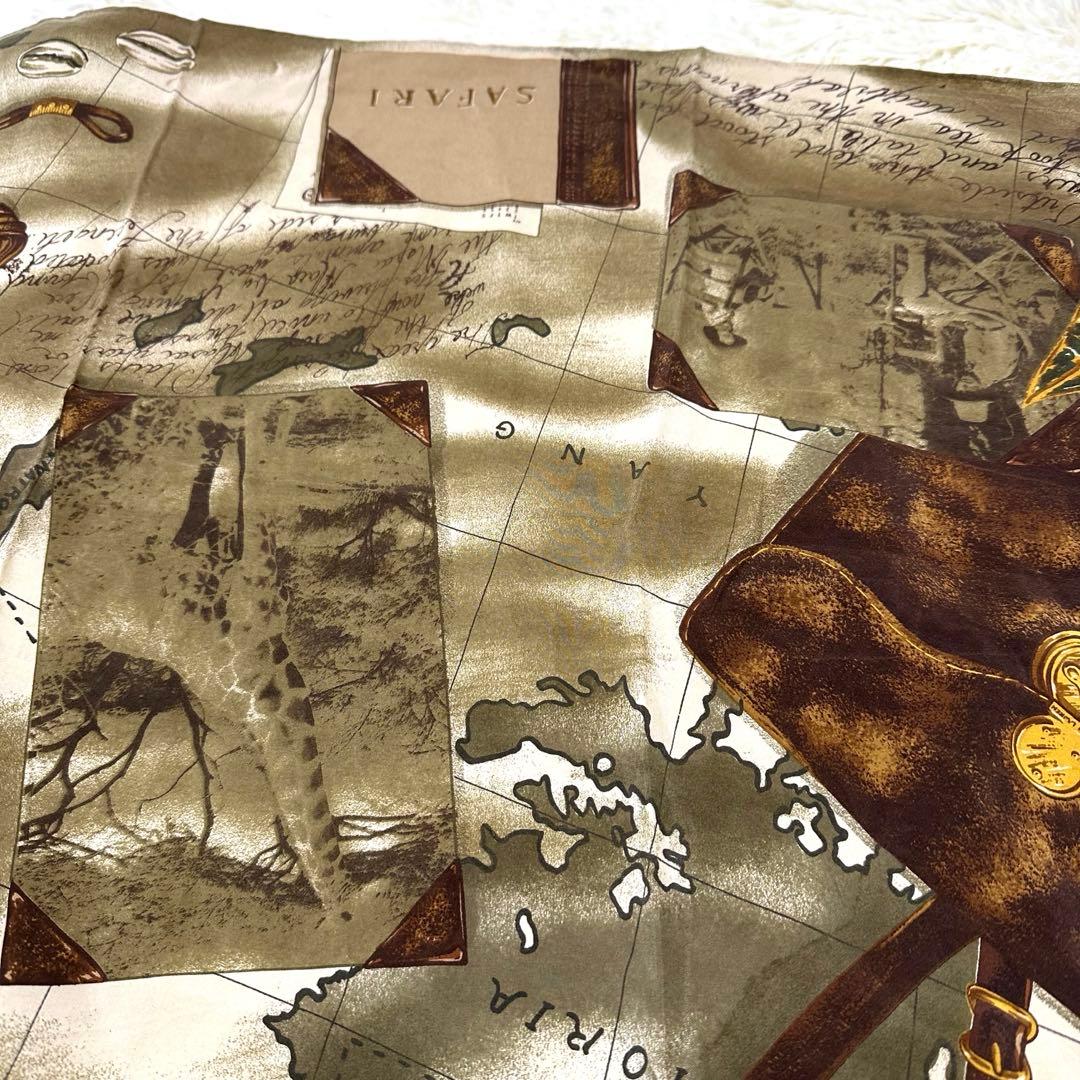 新年スペシャル出品90s未使用タグ付ラルフローレン シルクスカーフ　良柄