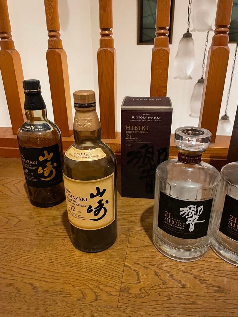 山崎12年・山崎18年•響21年空き瓶