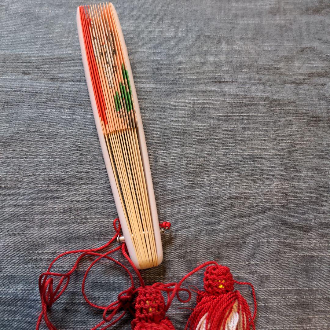 七五三　着物　7歳　正絹　フルセット　赤　絞り柄