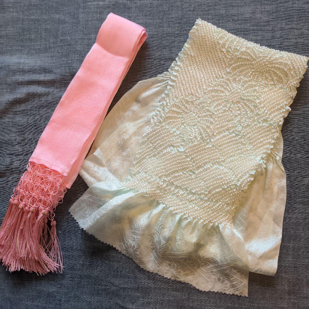 七五三　着物　7歳　正絹　フルセット　赤　絞り柄