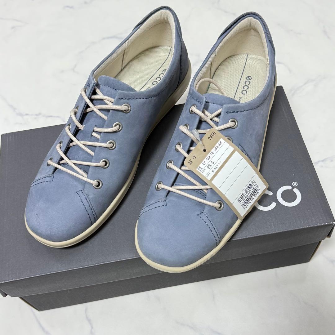 新品 ECCO エコー レディースSoft 2.0 スニーカー　23.5cm
