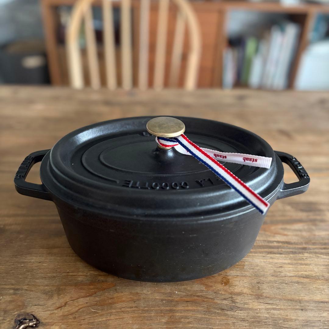 ☆ストウブ ☆ピコ・ココット オーバル 23cm ブラック