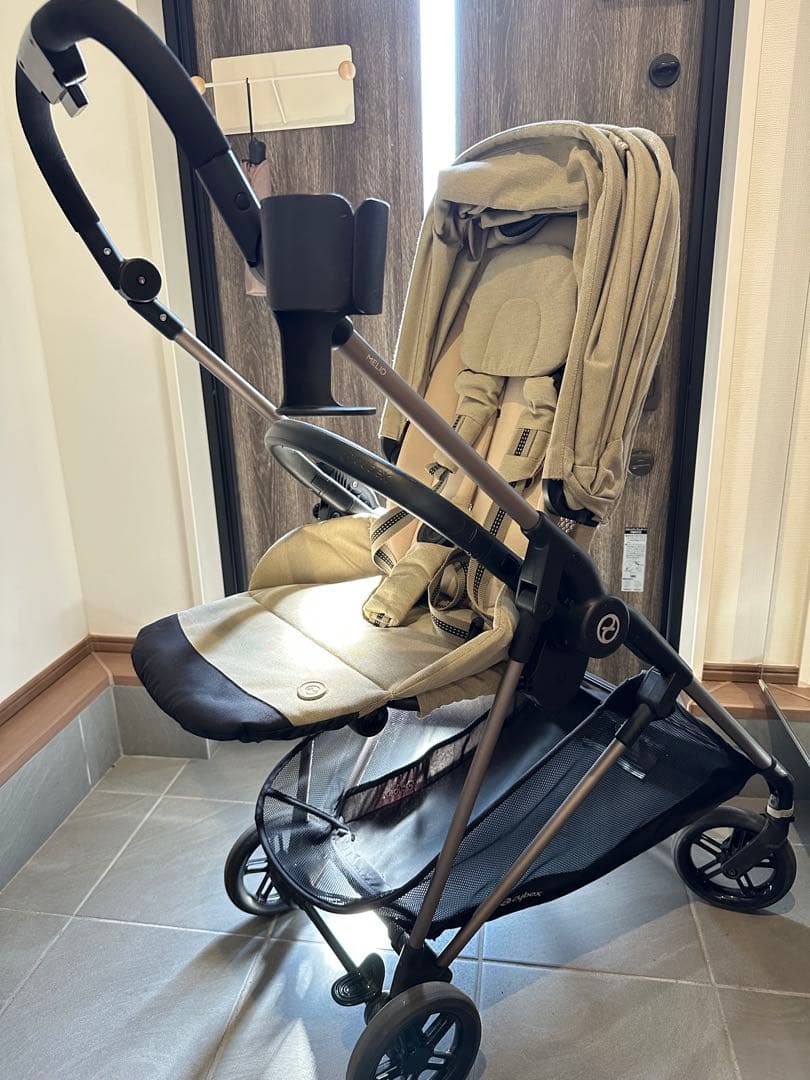 サイベックス　メリオ　ベビーカー ベージュ　アルミ