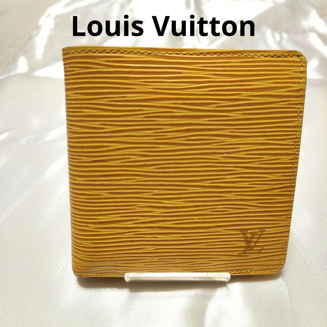 ルイヴィトン ポルトビエカルトクレディモネ 2つ折り財布 イエロー エピ