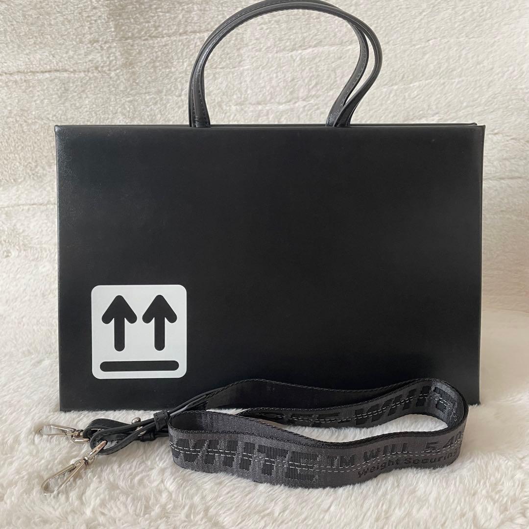 off-white オフホワイト　トートバッグ　2way ブラック