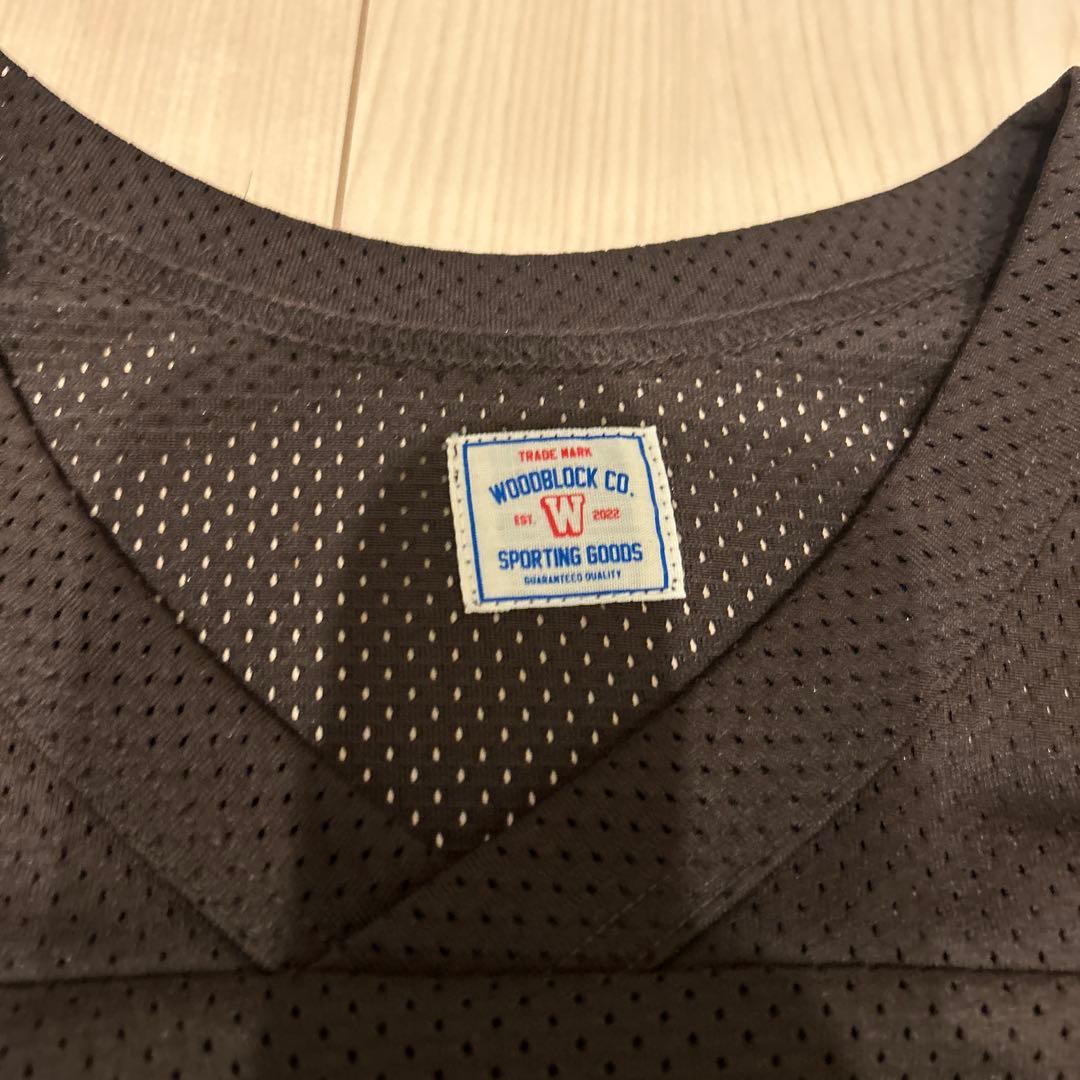 シャツ WOODBLOCK MESH FOOTBALL LS SHIRT BROWN