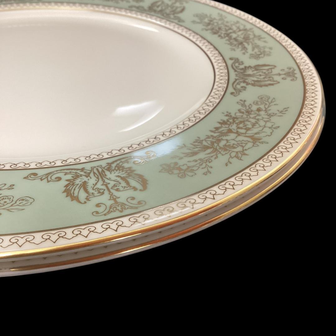 ウェッジウッド コロンビア セージグリーン ディナープレート 2枚セット 大皿