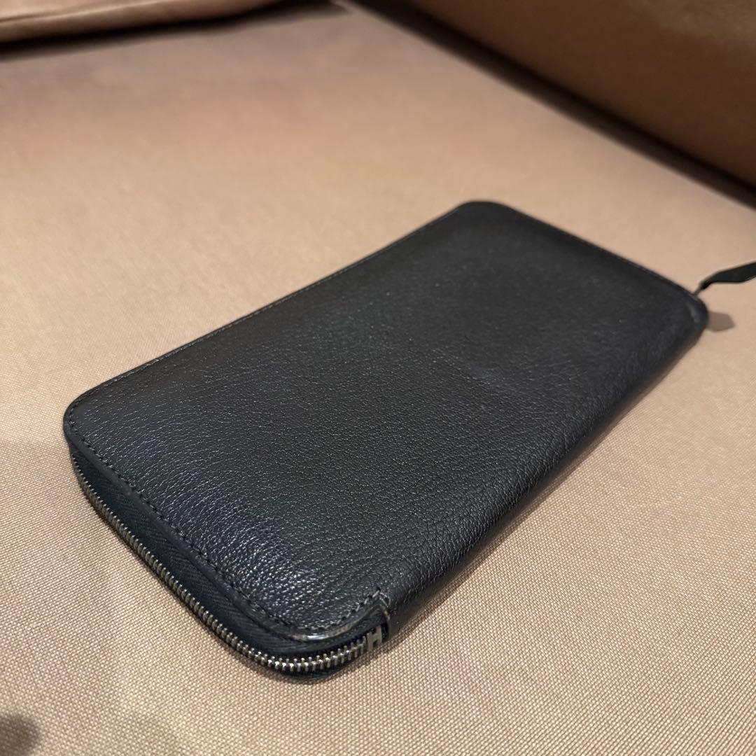 HERMES エルメス アザップ オールレザー 長財布 エルメス財布　黒