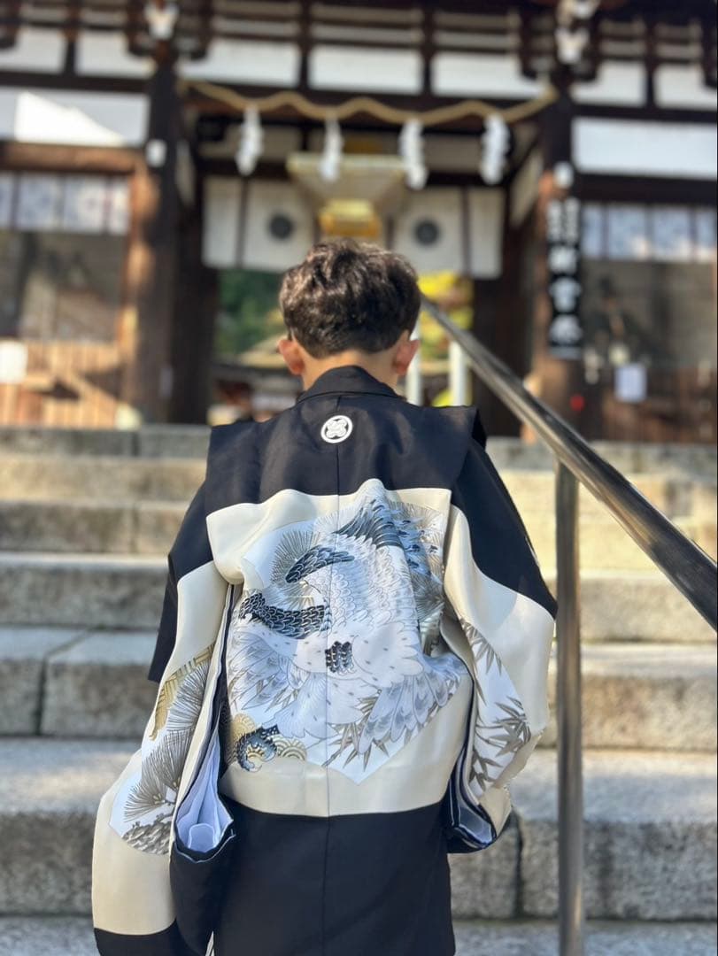 七五三　男の子　5歳　フルセット　絹