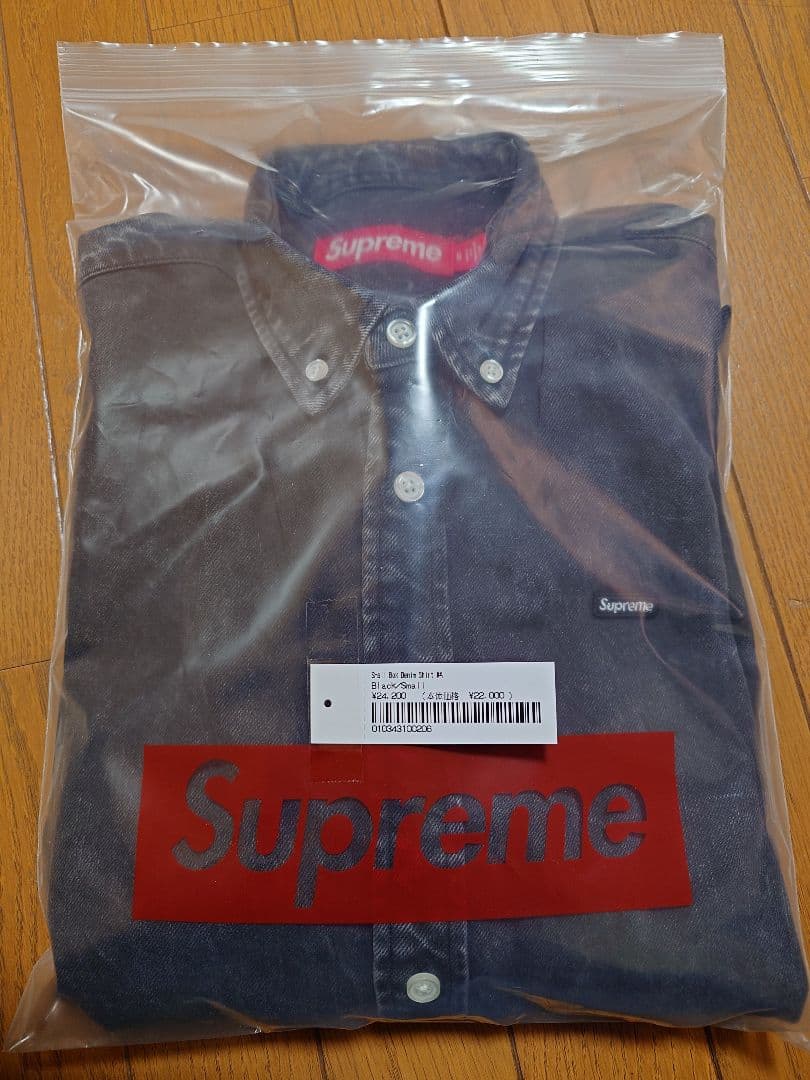Supreme Small Box Denim Shirt ブラック